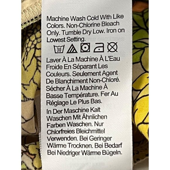 J.Crew Womens Floral Print Peplum Top Long Sleeve Square Neck Cotton Size 2 New - Picture 9 of 9